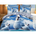 Atacado 3D Bedding Set com Disperse tecido de poliéster impresso